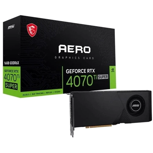 Видеокарта MSI GeForce RTX 4070 Ti SUPER 16G AERO: Объем памяти, Гб 16