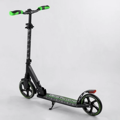 Самокат алюминиевый Best Scooter зеленый (86125): Количество колес 2