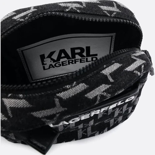 Мужская сумка через плечо Karl Lagerfeld K/OTTO DENIM CROSSBODY черная (225M3072-250): Пол Мужской