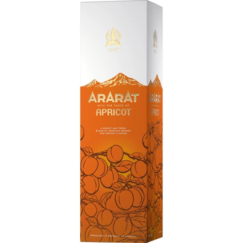 Бренді Ararat Apricot 0.7л, 35%, gift box (STA4850001005292): Об'єм, л 0.7