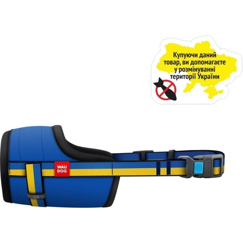 Намордник для собак WAUDOG Nylon рисунок Colors of freedom пластиковый фастекс размер M О 19-26 см (351-4020) фото 2