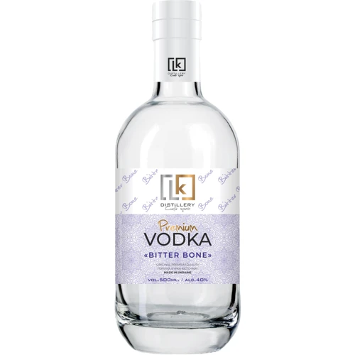 Водка LK Distillery Premium Vodka "BITTER BONE", 0.5л 40% (PRV4820168690709)