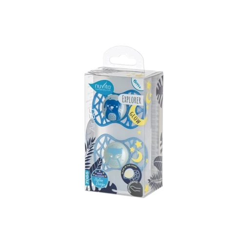 Пустушка Nuvita 7086 Air55 Explorer ортодонтична 6m+ 2 шт (NV7086GM) фото 5