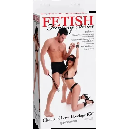 Набор для бандажа Pipedream Chains of Love Bondage Kit (черный)