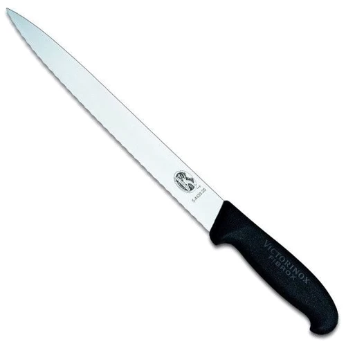 Кухонный нож Victorinox Fibrox Slicing 25см с черн. ручкой (5.4433.25)