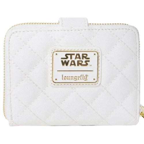 Жіночий гаманець Loungefly LF Star Wars Black Gold Rebel Hardware Zip Around білий (STWA0149): Стать жіночий
