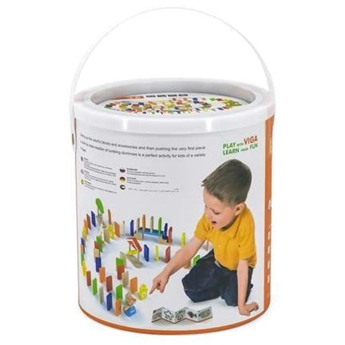 Деревянный игровой набор Viga Toys Домино, 116 эл. (51620)