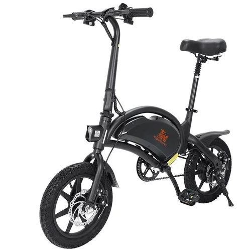 Електровелосипед Kugoo Kirin V1 (400 Вт, 48 В, 7,5 А/год), колеса 14", чорний