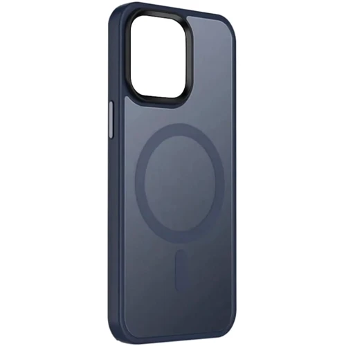 Чехол для iPhone Mobile Case TPU+PC Metal Buttons with MagSafe Colorful Blue for iPhone 16 Plus