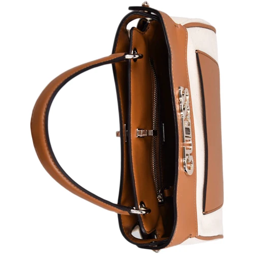 Женская сумка тоут Guess Uptown Chic Turnlock Satchel коньячная (HWHG7301050-COG): Тип Сумки