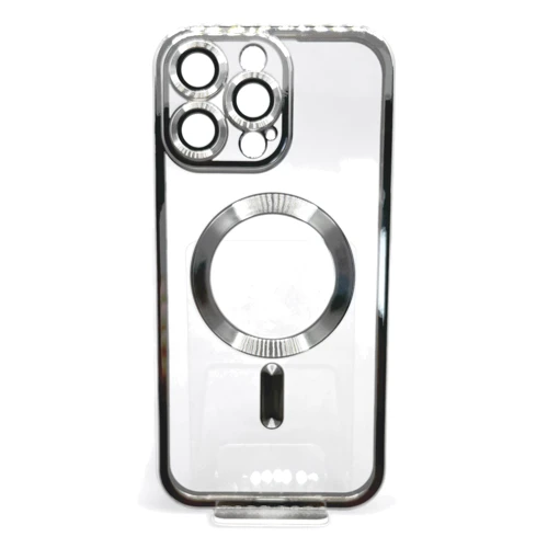 Чехол для iPhone BeCover Chrome Case with MagSafe Silver for iPhone 16 Pro Max (712088)