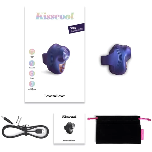 Вибратор на палец Love To Love Kisscool Iridescent Indigo