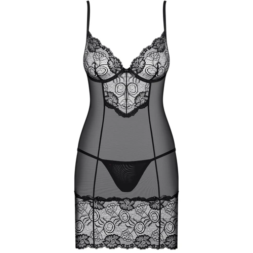 Комплект Obsessive Alluria chemise, S/M