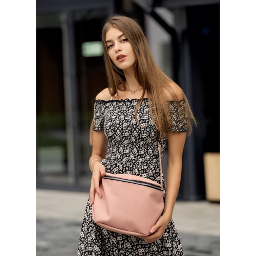 Женская сумка через плечо Sambag Milano SZS пудровая (95103006): Тип Сумки