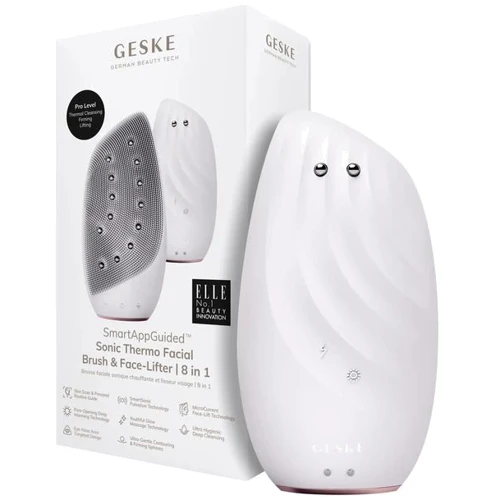 Очисна щітка для обличчя GESKE Sonic Thermo Facial Brush&Face-Lifter 8в1 starlight