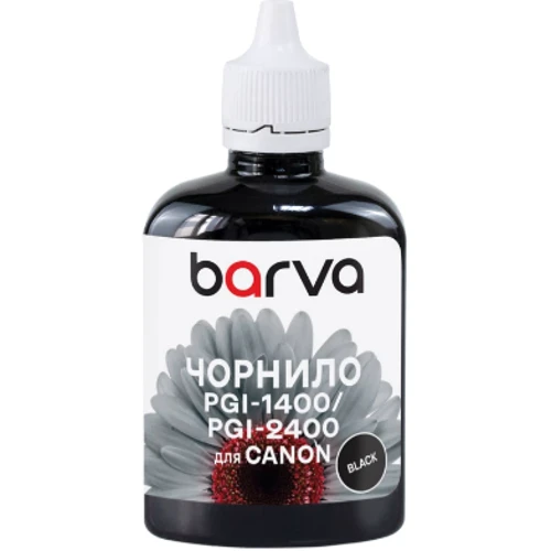 Чернила Barva Canon PGI-1400/PGI-2400 100 мл, BK Pigm. (C1400-924)