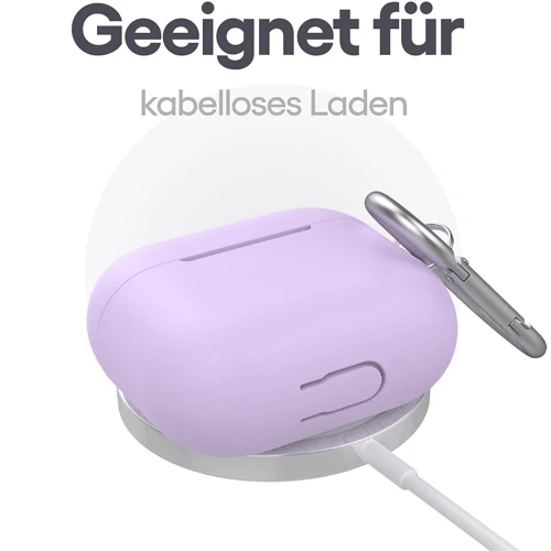 Чехол KeyBudz Elevate Series Keychain Lavender (AP3_S5_LVD) for Apple AirPods 3 фото 2