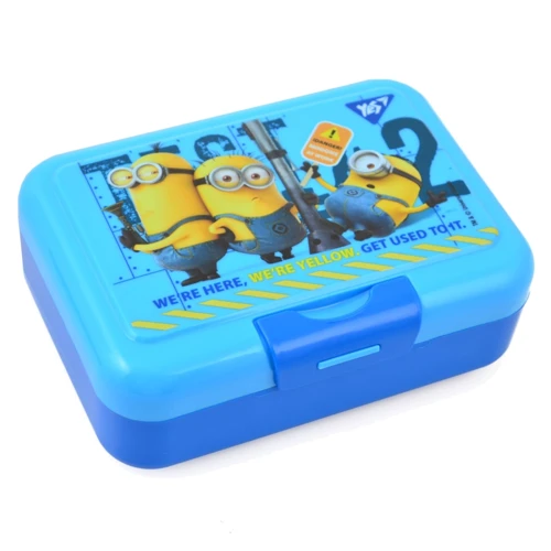 Контейнер для їжі Yes Minions, 450 мл, з ложкою і виделкою YES (706845)