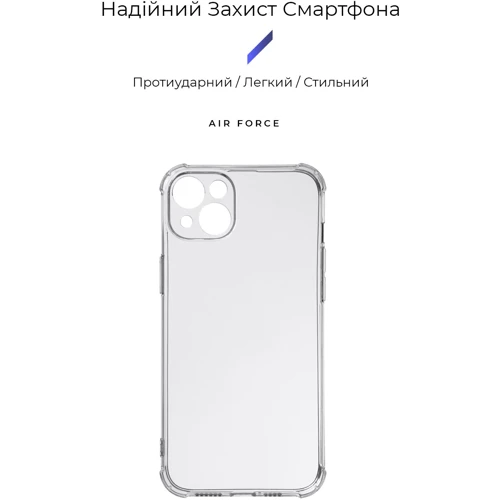 Чехол для iPhone Armorstandart Air Force Camera cover Transparent for iPhone 15 Plus (ARM70846): Цвет прозрачный