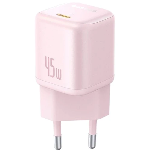 Зарядное устройство Baseus USB-C Wall Charger GaN 1C 45W Pink (P10176800413-00): Особенности Быстрая зарядка, Power Delivery (PD), USB-C