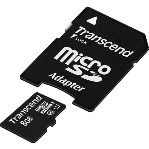 Карта пам'яті Transcend 8GB microSDHC Class 10 UHS-I U1 Premium 400X + adapter (TS8GUSDU1)
