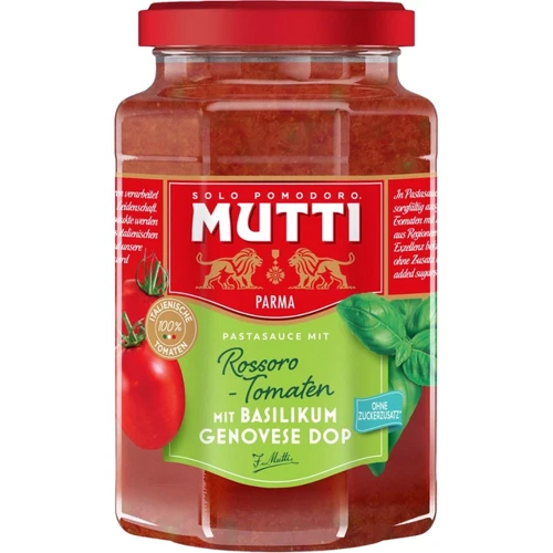Томатный соус Mutti с базиликом 400 г (8005110517006): Объем нетто 400 г