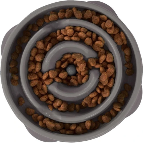 Миска-лабиринт для собак Outward Hound Fun Feeder Drop средняя серая (oh69891)