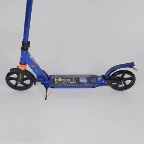 Самокат алюмінієвий Best Scooter c PU колесами і 2 аммортизаторами Blue (85027): Тип коліс литі