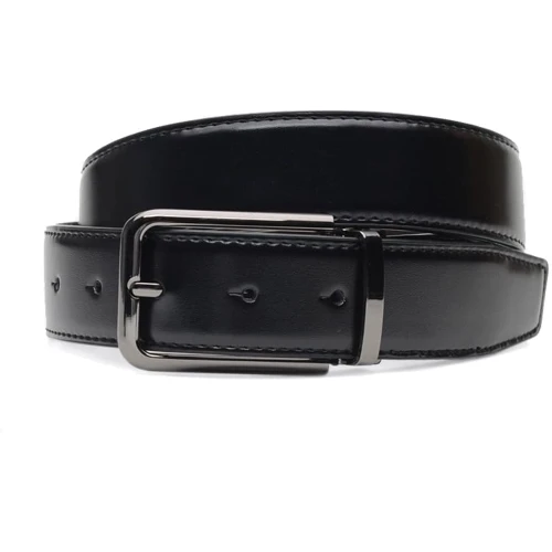 Мужской ремень Borsa Leather черно-коричневый (C135-5213-1)