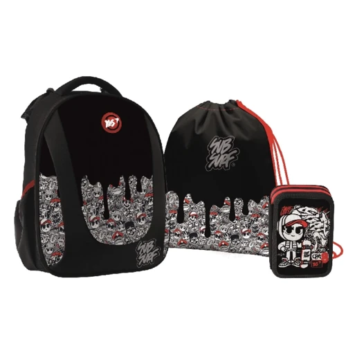 Набор школьный Yes H-28 Collection SubSurf. Black and White 3 предмета (555378)