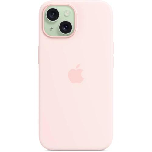 Чехол для iPhone Apple iPhone 15 Silicone Case with MagSafe - Light Pink (MXPH3ZM/A): Тип чехла накладка на заднюю часть