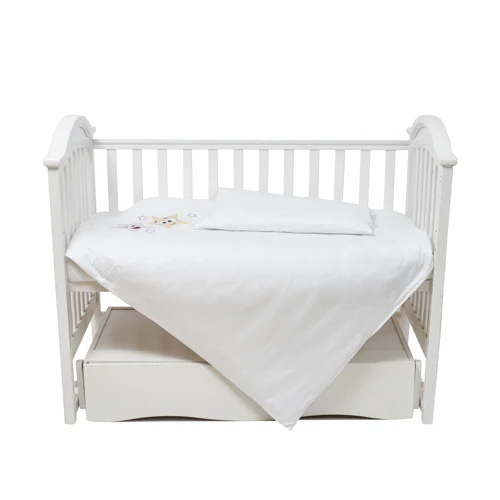 Постельный комплект Twins Eco Stars white 3 эл. белый (3090-TS-01)