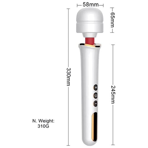 Вибромассажер BOSS of TOYS Boss Series - Massager Super Powerful USB White 10 Function (BS2200011)
