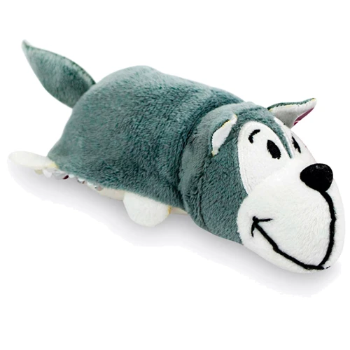 Мягкая игрушка с пайетками 2 в 1 - ZooPrяtki - хаски-полярный медведь (12 cм)