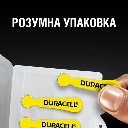 Батарейки Duracell для слуховых аппаратов размер 10, 6 шт. фото 3