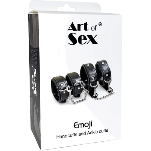 BDSM-набір наручники та поножі Art of Sex - Emoji