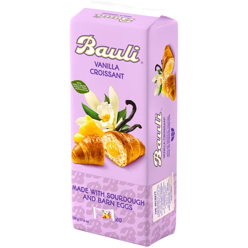 Круассаны BAULI с ванильной начинкой 10х50 г (8001720645887)