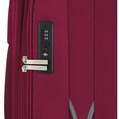 Чемодан Gabol Zambia (M) Burgundy бордовый (113446-026): Тип ручки Телескопическая ручка, Короткая ручка