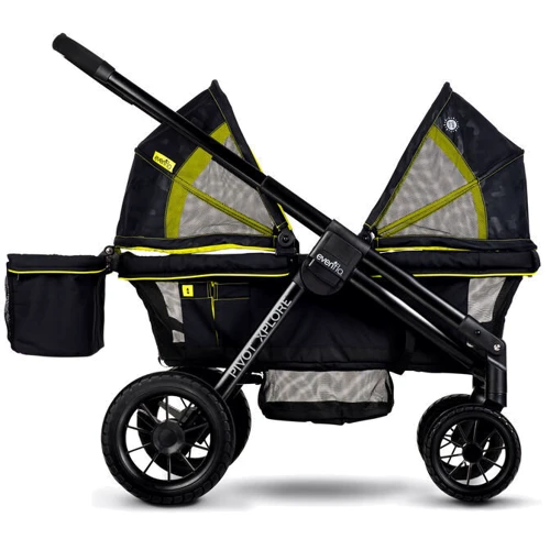 Прогулочная коляска Evenflo Pivot Xplore All-Terrain Stroller Wagon - Wayfarer фото 15