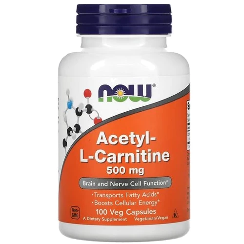 

Now Foods Acetyl L-Carnitine 500mg - 100 vcaps
