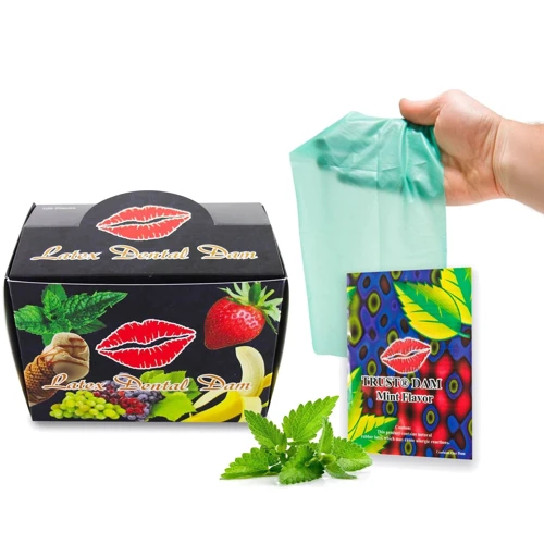 Набір серветок латексних Trust Latex Dental Dams Mint 100 шт