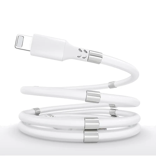Кабель SuperCalla Cable USB-С to Lightning magnetic White 0.9m