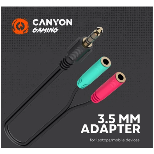 Наушники Canyon GH-8A Interceptor Black/Orange (CND-SGHS8A): Тип конструкции полноразмерные
