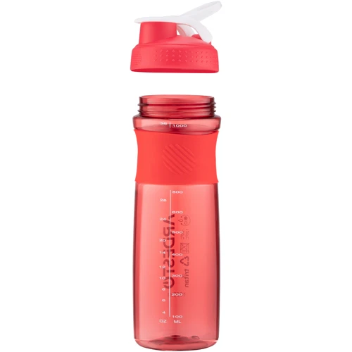 Пляшка Ardesto Smart bottle для води 1000 мл червона (AR2204TR): Обсяг, л 1