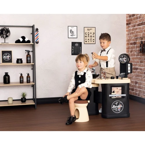 Ігровий набір Smoby Барбер Шоп із дзеркалом та набором перукаря (320243)
