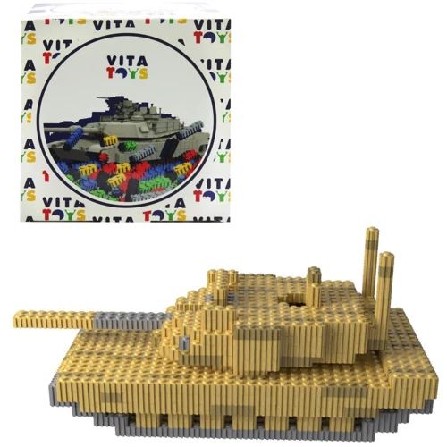 Конструктор VitaToys Pixel Heroes Танк АБРАМС, 654 деталей (VTK 0065)