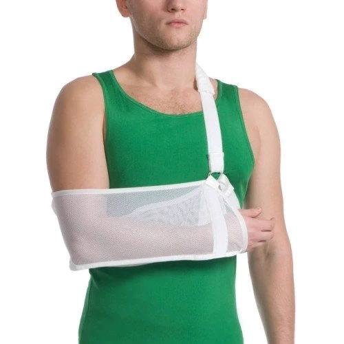 Бандаж поддерживающий для руки MedTextile с дополнительной фиксацией размер XL белый (4820137292965): Классификация Фиксирующие повязки на руку