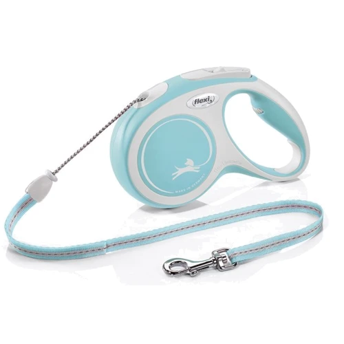 Поводок-рулетка Flexi New Comfort Cord размер M 5 м до 20 голубой (2915)