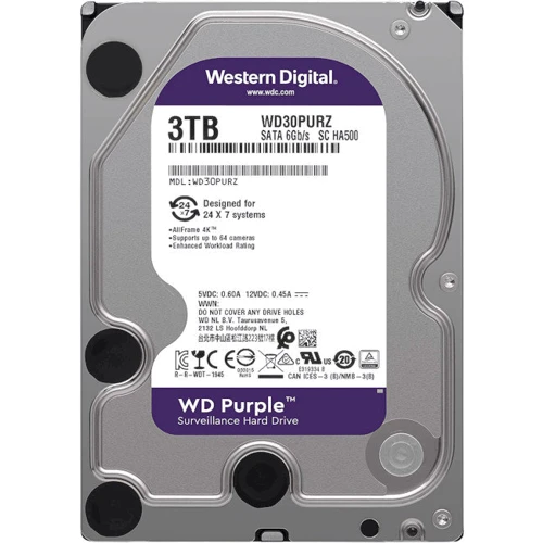 Внутренний жесткий диск WD Purple Surveillance 3TB (WD33PURZ)