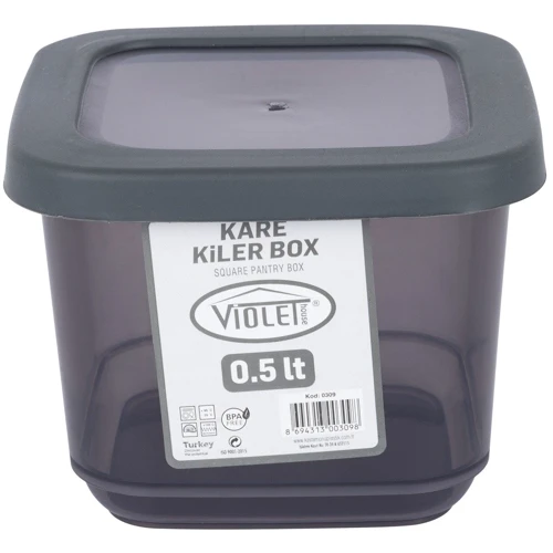 Контейнер для сыпучих Violet House 0.5 л (0309 Transparent Black): Тип один предмет
